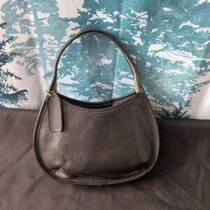Classic Brown Genuine Leather Hobo Bag – Minimalist Shoulder Purse
